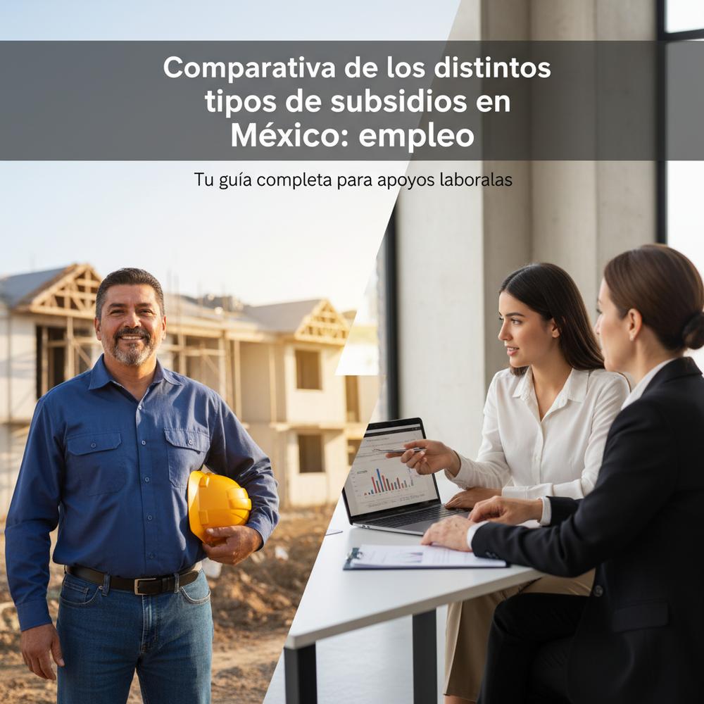 “Comparativa de los distintos tipos de subsidios en México: empleo
