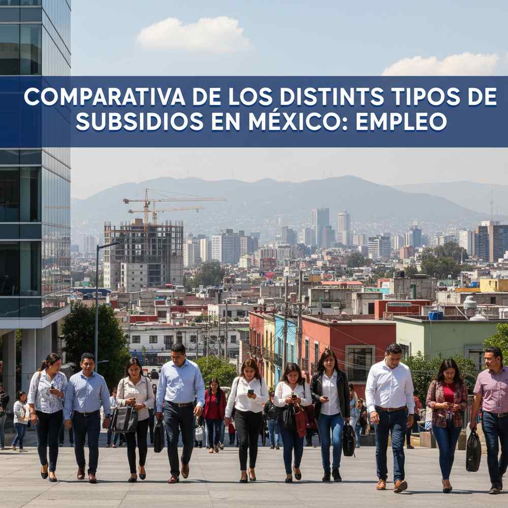 Comparativa de los distintos tipos de subsidios en México: empleo
