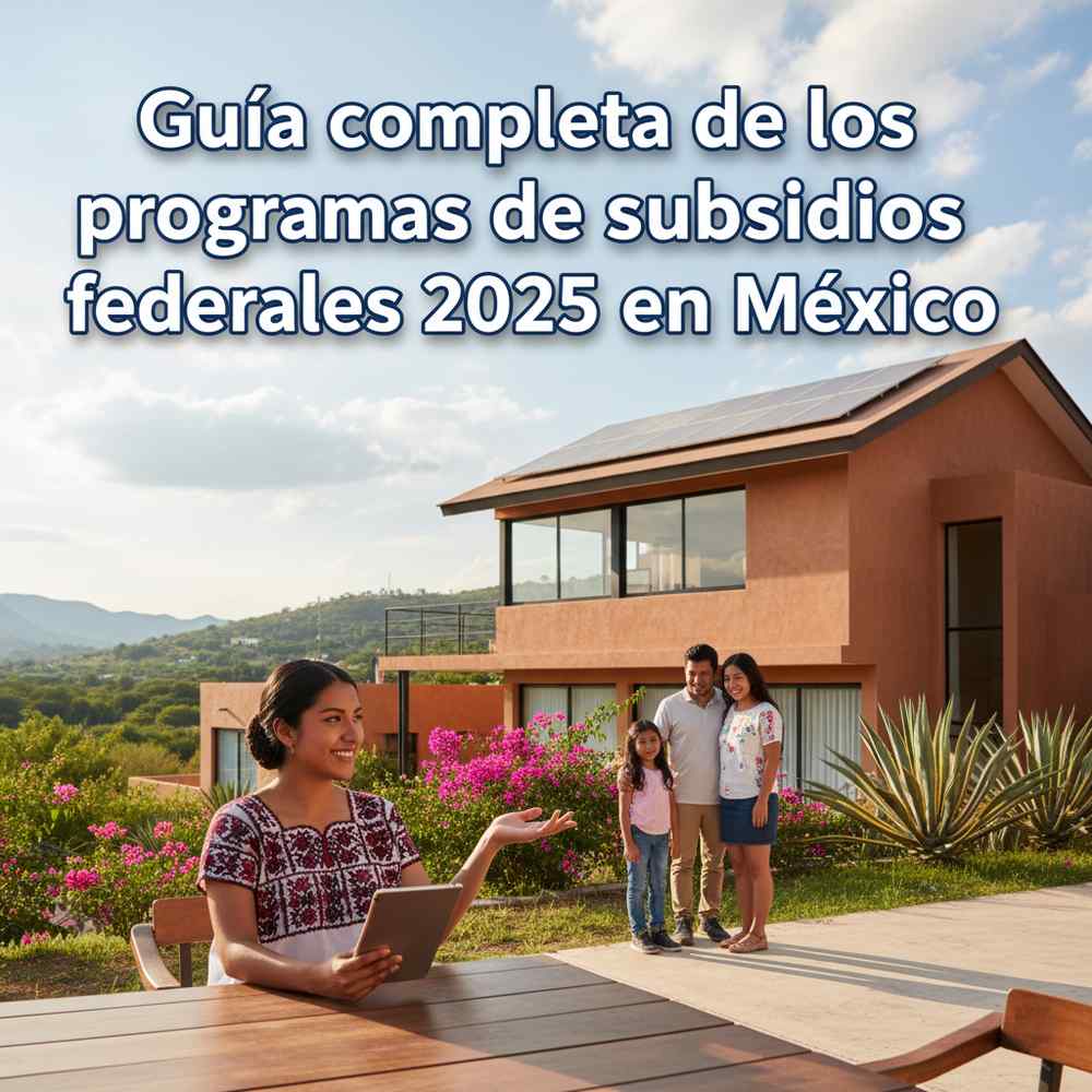 Guía completa de los programas de subsidios federales 2025 en México