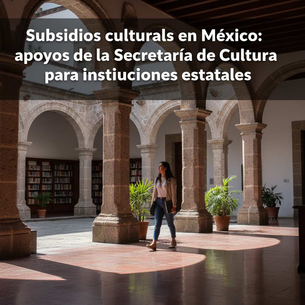 “Subsidios culturales en México: apoyos de la Secretaría de Cultura para instituciones estatales”