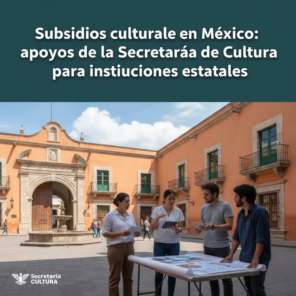 Subsidios culturales en México: apoyos de la Secretaría de Cultura para instituciones estatales